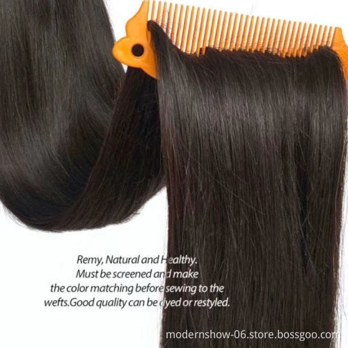 32" 34" 36" 38" 40" 42" Super Double Weft Brazilian Virgin Cuticle Aligned Hair Bundles Longest Length Human Hair Extensions